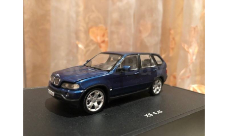 BMW X5 E53 1:43 Minichamps Topas Blue БМВ Миничампс, масштабная модель, 1/43