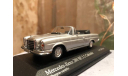 Mercedes Benz 280 Se 3.5 Cabrio W111 1:43 Minichamps Мерседес Миничампс, масштабная модель, Mercedes-Benz, scale43