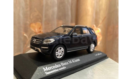 Mercedes Benz ML class 350 W166 1:43 Minichamps Blue Мерседес Миничампс, масштабная модель, 1/43, Mercedes-Benz