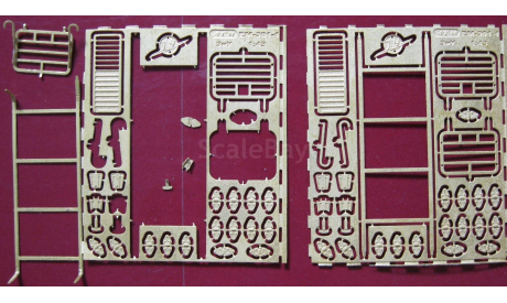 Фототравление ЗиУ 1:43 переразмеренная лестница, фототравление, декали, краски, материалы, scale43