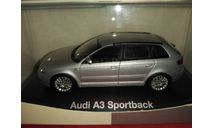 Audi A3 Sportback Silver, масштабная модель, Minichamps, scale43