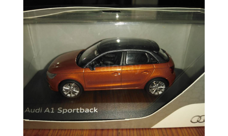 Audi A1 Sportback 2012 5d Samoa Orange, масштабная модель, Kyosho, scale43