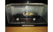 Mercedes-benz 350 SL (R107) 1971 Dark Blue, масштабная модель, Minichamps, scale43