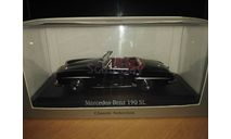Mercedes-benz 190 SL Cabriolet (R121) 1955-63 Black, масштабная модель, Minichamps, scale43