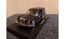 Mercedes-benz Typ 600 (W100) Bestattungswagen 1967 Black, масштабная модель, Schuco, scale43