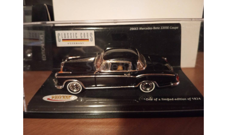 Mercedes Benz 220SE Coupe Black, масштабная модель, Mercedes-Benz, Vitesse, scale43