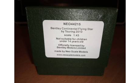 Bentley Continental Flying Star by Touring 2010 Silver, масштабная модель, Neo Scale Models, scale43