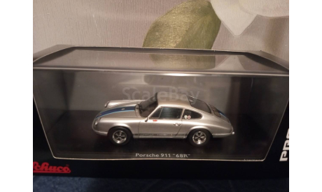 Porsche 911 ’68R ’ Magnus Walker’ Silver, масштабная модель, Schuco, scale43