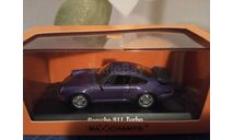 Porsche 911 Turbo (964) 1990 Purple, масштабная модель, Maxichamps, scale43