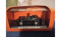 Porsche 911 Carrera 4 Cabriolet (964) 1990 Black⚫, масштабная модель, Maxichamps, scale43