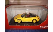 Porsche 911 Targa 4 GTS Yellow, масштабная модель, Herpa, scale43