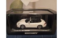 Porsche 911 Carrera 4S Cabriolet White⚪, масштабная модель, Minichamps, scale43