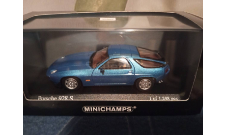 Porsche 928 S 1979 Blue, масштабная модель, Minichamps, scale43