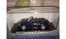 Porsche 911 Carrera 4 Cabriolet Dark Blue, масштабная модель, Minichamps, scale43