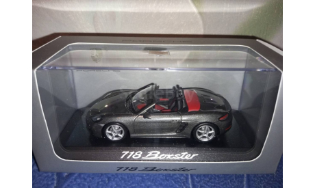 Porsche 718 (982) Boxster Grey metallic, масштабная модель, Minichamps, scale43