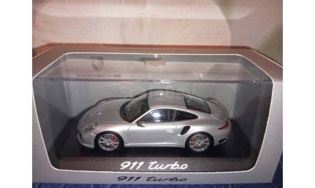 Porsche 911 (991) Turbo 2013 Silver, масштабная модель, Minichamps, scale43