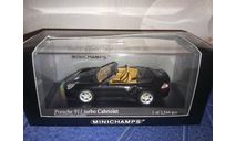 Porsche 911 Turbo Cabriolet 2003 ⚫, масштабная модель, Minichamps, scale43