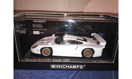 Porsche GT1 ’Street’ 1997 ⚪, масштабная модель, Minichamps, scale43