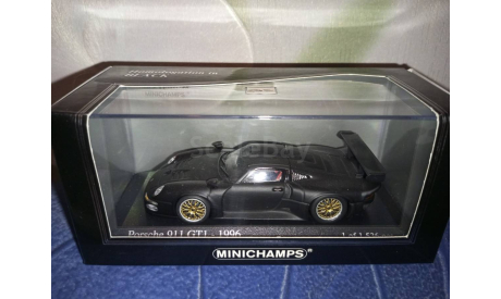 Porsche 911 GT1 1996 ⚫, масштабная модель, Minichamps, scale43