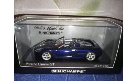 Porsche Carrera GT 2000 Blue, масштабная модель, Minichamps, scale43