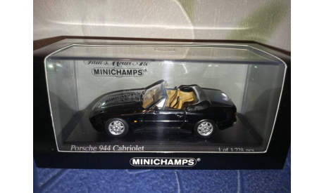 Porsche 944 Cabriolet 1991 ⚫, масштабная модель, Minichamps, scale43