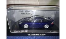 Porsche 911 GT3 1999 Blue, масштабная модель, Minichamps, scale43