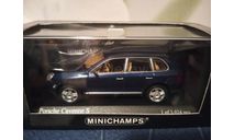 Porsche Cayenne S 2002 Blue, масштабная модель, Minichamps, scale43