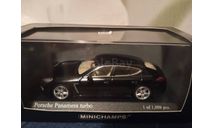 Porsche Panamera Turbo 2010 Black⚫, масштабная модель, Minichamps, scale43