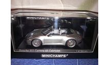 Porsche 911(992) Carrera 4S Cabriolet 2019 Silver, масштабная модель, Minichamps, scale43