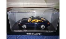 Porsche 911 Coupe 1998 Blue, масштабная модель, Minichamps, scale43