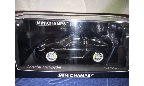 Porsche 718 Spyder 2020 ⚫, масштабная модель, Minichamps, scale43