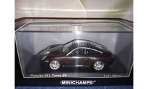 Porsche 911 Targa 4S 2008 Brown, масштабная модель, Minichamps, scale43