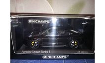 Porsche Taycan Turbo S 2020 ⚫, масштабная модель, Minichamps, scale43