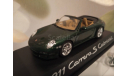 Porsche 911 Carrera S Cabriolet Green Metallic, масштабная модель, Minichamps, scale43