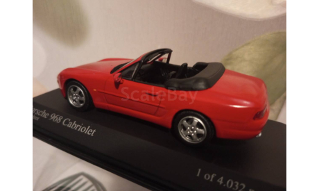 Porsche 968 Cabriolet 1994, масштабная модель, Minichamps, scale43