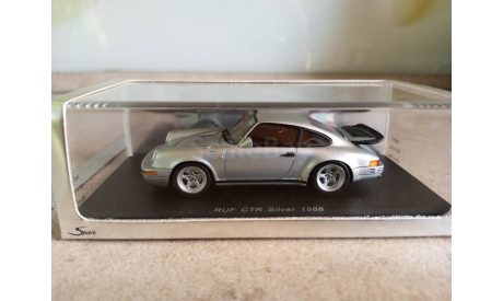 Porsche RUF CTR Silver 1988, масштабная модель, Spark, scale43