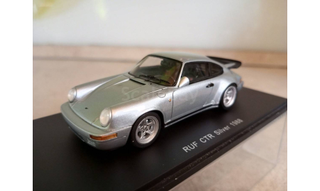 Porsche RUF CTR Silver 1988, масштабная модель, Spark, scale43