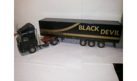 IVECO TURBOSTAR 1984 SEMI FOURGON BLACK DEVIL ( old car 1-43) 1/43 Раритет, масштабная модель, scale43