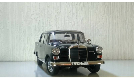 1:18 Mercedes 200 1966 W110 черный Norev, масштабная модель, Mercedes-Benz, 1/18