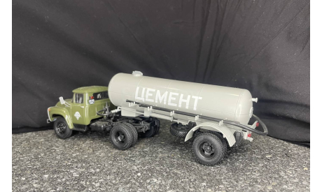ЗИЛ -130 В1 с полуприцепом ТЦ-4, масштабная модель, Автоистория (АИСТ), scale43