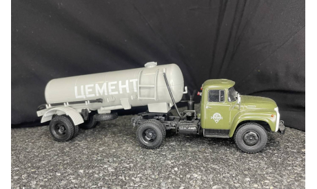 ЗИЛ -130 В1 с полуприцепом ТЦ-4, масштабная модель, Автоистория (АИСТ), scale43