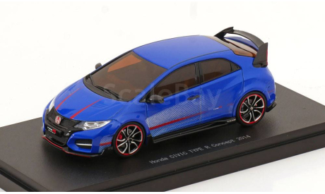 Honda Civic Type R concept 2014 blue 1:43 Ebbro, масштабная модель, scale43