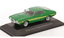 Ford Gran Torino Sport 1972 green 1:43 Altaya American cars, масштабная модель, Always American cars, scale43