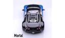 Bugatti Veyron blue/black 1:64 Mortal, масштабная модель, scale64