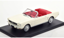 Ford Mustang Convertible 1965 white 1:24 Fabbri Editori, масштабная модель, scale24