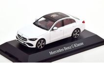 Mercedes-Benz C-class (W206) white bright 2021 1:43 Herpa, масштабная модель, scale43