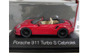 Porsche 911 Turbo S Cabriolet ( 991 ) 2016 1:43 Herpa, масштабная модель, scale43