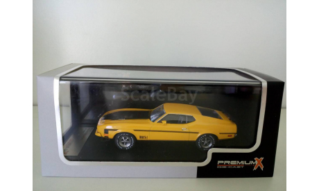 Ford Mustang Mach 1 yellow 1971 1:43 PremiumX, масштабная модель, Premium X, scale43