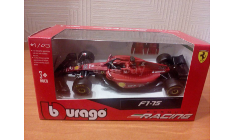 Charles Leclerc Ferrari F1-75 #16  2022 1:43 Bburago, масштабная модель, scale43