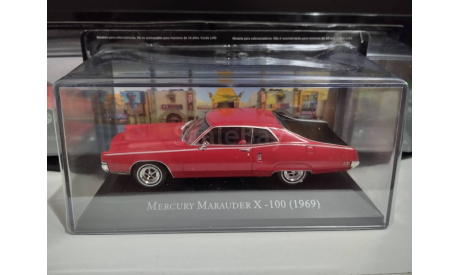 Mercury Marauder X-100 1969 red 1:43 Altaya American cars, масштабная модель, scale43